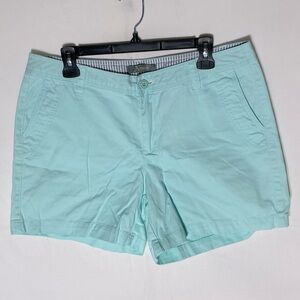 Natural Reflections Mint Green Flat Front Casual Shorts 12
